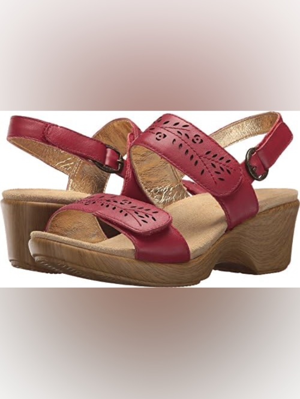 Alegria Romi Open Toe Clog Wedge Sandals Size 37